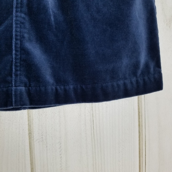 GAP Blue Velvet Mini Skirt - Picture 5 of 8
